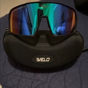 Black and Blue Sunglasses